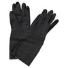 Boardwalk Neoprene Flock-Lined Gloves, Long-Sleeved, 12", Large, Black, Dozen