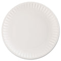 AJM Packaging Corporation Paper Plates, 9" dia, White, 100/Pack