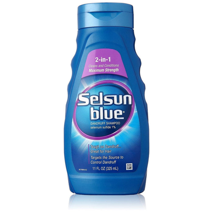 Selsun Blue Shampoo & Conditioner, Cleanse & Condition, 2 In 1 11 Fl Oz by Pasteur Pharmacy
