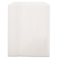 Bagcraft Grease-Resistant Single-Serve Bags, 6" x 7.25", White, 2,000/Carton