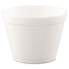 Dart Foam Containers,16 oz, White, 25/Bag, 20 Bags/Carton