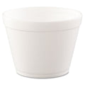 Dart Foam Containers,16 oz, White, 25/Bag, 20 Bags/Carton
