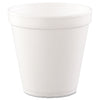 Dart Foam Containers, 16 oz, White, 25/Bag, 20 Bags/Carton