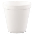 Dart Foam Containers, 16 oz, White, 25/Bag, 20 Bags/Carton