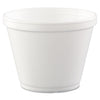 Dart Food Containers, 12 oz, White, Foam, 25/Bag, 20 Bags/Carton