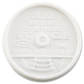 Dart Sip Thru Lids, Fits 6 oz to 10 oz Cups, White, 100/Pack, 10 Packs/Carton