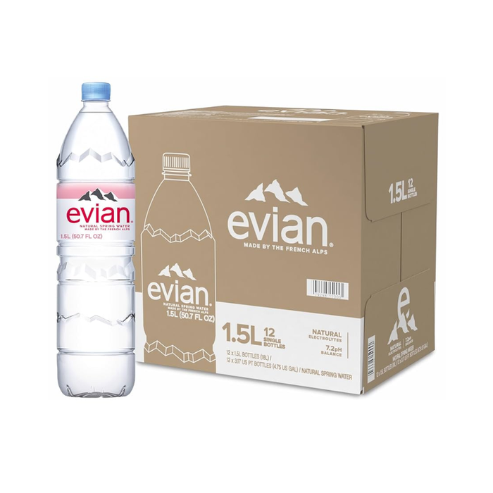 Evian Natural Spring Water - 50.7 Fl Oz Bottle by Pasteur Pharmacy