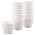 Dart Foam Containers,16 oz, White, 25/Bag, 20 Bags/Carton