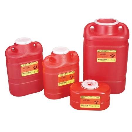 BD Sharps Collector 6.9 Qt Red by Pasteur Pharmacy