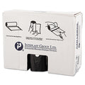 Inteplast Group High-Density Commercial Can Liners, 60 gal, 22 microns, 38" x 60", Black, 150/Carton
