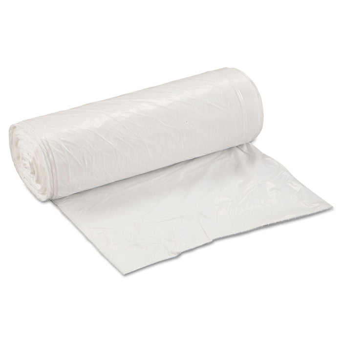 Inteplast Group Low-Density Commercial Can Liners, 30 gal, 0.8 mil, 30" x 36", White, 200/Carton