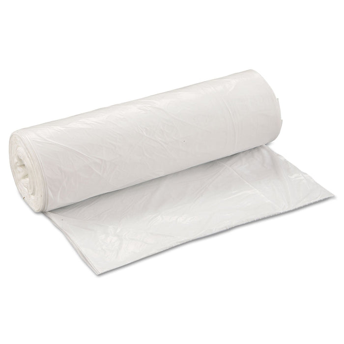 Inteplast Group Low-Density Commercial Can Liners, 45 gal, 0.7 mil, 40" x 46", White, 100/Carton