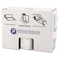 Inteplast Group High-Density Interleaved Commercial Can Liners, 60 gal, 22 microns, 38" x 60", Clear, 150/Carton