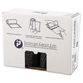 Inteplast Group High-Density Interleaved Commercial Can Liners, 45 gal, 22 microns, 40" x 48", Black, 150/Carton