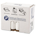 Inteplast Group Low-Density Commercial Can Liners, 30 gal, 0.7 mil, 30" x 36", White, 200/Carton