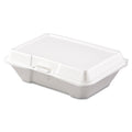 Dart Foam Hinged Lid Containers, 1-Compartment, 6.4 x 9.3 x 2.9, White, 100/Pack, 2 Packs/Carton