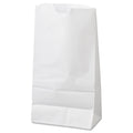 General Grocery Paper Bags, 35 lb Capacity, #6, 6" x 3.63" x 11.06", White, 500 Bags