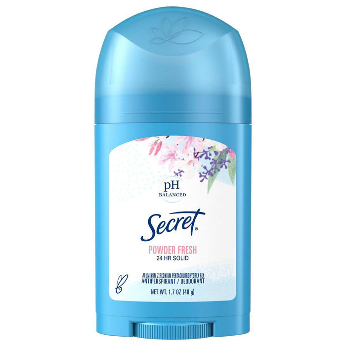 Secret Wide Solid Antiperspirant And Deodorant, Powder Fresh, 1.7 Oz by Pasteur Pharmacy