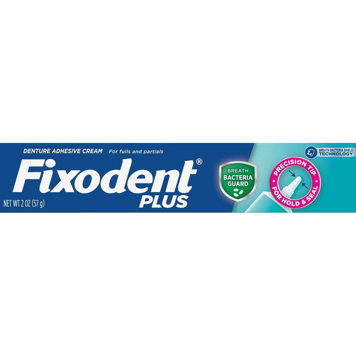 Fixodent Plus Precisi & Seal, Breath Bacteria Guard Denture Adhesive Cream, 2 Oz by Pasteur Pharmacy