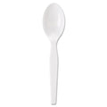 Dixie Individually Wrapped Mediumweight Polystyrene Cutlery, Teaspoons, White, 1,000/Carton