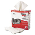 Brawny Medium Duty Scrim Reinforced Wipers, 4-Ply, 9.25 x 16.69, White, 166/Box, 5 Boxes/Carton