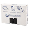 Inteplast Group High-Density Interleaved Commercial Can Liners, 33 gal, 16 microns, 33" x 40", Black, 250/Carton