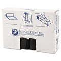 Inteplast Group High-Density Interleaved Commercial Can Liners, 33 gal, 16 microns, 33" x 40", Black, 250/Carton