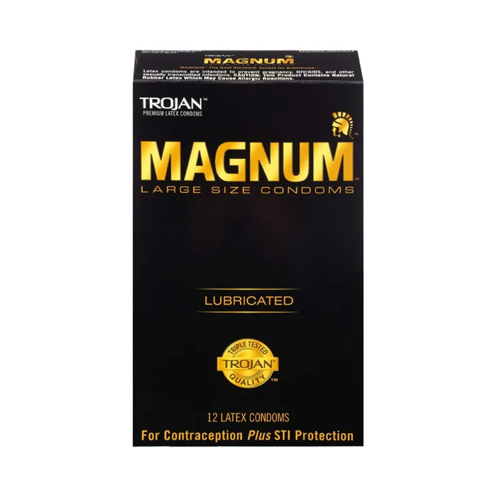 Trojan Magnum Large Size Lubricated Premium Latex Condoms by Pasteur Pharmacy