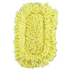Rubbermaid Trapper Looped-End Dust Mop Head, 12 x 5, Yellow, 12/Carton