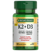 Nature's Bounty Vitamin K2 + D3, 100 Mcg, Vegetable Capsules