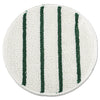 Rubbermaid Low Profile Scrub-Strip Carpet Bonnet, 21" Diameter, White/Green