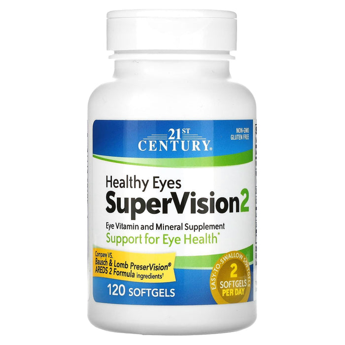 21st Century Healthy Eyes Supervision 2 Softgels 120Ct by Pasteur Pharmacy