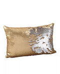 Sirun Collection Sequin Mermaid Design Poly Filled Throw Pillow by Vanessa Jane