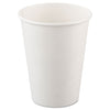 Dart Single-Sided Poly Paper Hot Cups, 12 oz, White, 50/Bag, 20 Bags/Carton