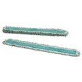 Rubbermaid HYGEN Dust Mop Heads With Fringe, Green, 48", Microfiber