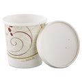 Dart Flexstyle Double Poly Paper Container/Lid Combo, 16 oz, Symphony, 25 Combos/Sleeve, 10 Sleeves/Carton