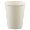 Dart Uncoated Paper Cups, Hot Drink, 8 oz, White, 1,000/Carton