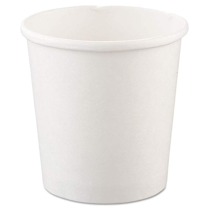 Dart Flexstyle Double Poly Paper Containers, 16 oz, White, Paper, 25/Pack, 20 Packs/Carton
