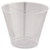 WNA Comet Smooth Wall Tumblers, 9 oz, Clear, Squat, 25/Pack, 20 Packs/Carton