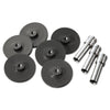 Swingline Replacement Head Punch Set, Three Heads/Five Discs, 9/32 Diameter Hole, Gray