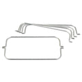 Rubbermaid Tri-Wire Waste Bag Holder Kit, For Rubbermaid Commercial Cleaning Carts, Steel