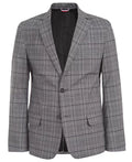 Tommy Hilfiger Big Boys Stretch Windowpane Plaid Suit Jacket, Black, Size 16 by Vanessa Jane