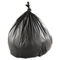 Inteplast Group High-Density Interleaved Commercial Can Liners, 45 gal, 22 microns, 40" x 48", Black, 150/Carton