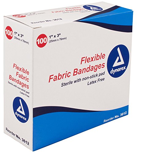 Dynarex Tan Adhesive Fabric Bandage, 1 X 3 Inch by Pasteur Pharmacy