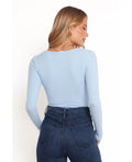 Petal and Pup Womens Dio Knit Henley, Size Small by Vanessa Jane