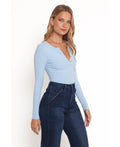 Petal and Pup Womens Dio Knit Henley, Size Small by Vanessa Jane