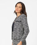 Cable and Gauge Womens Chain Detail Boucle Lady Jacket, XL by Vanessa Jane
