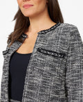 Cable and Gauge Womens Chain Detail Boucle Lady Jacket, XL by Vanessa Jane