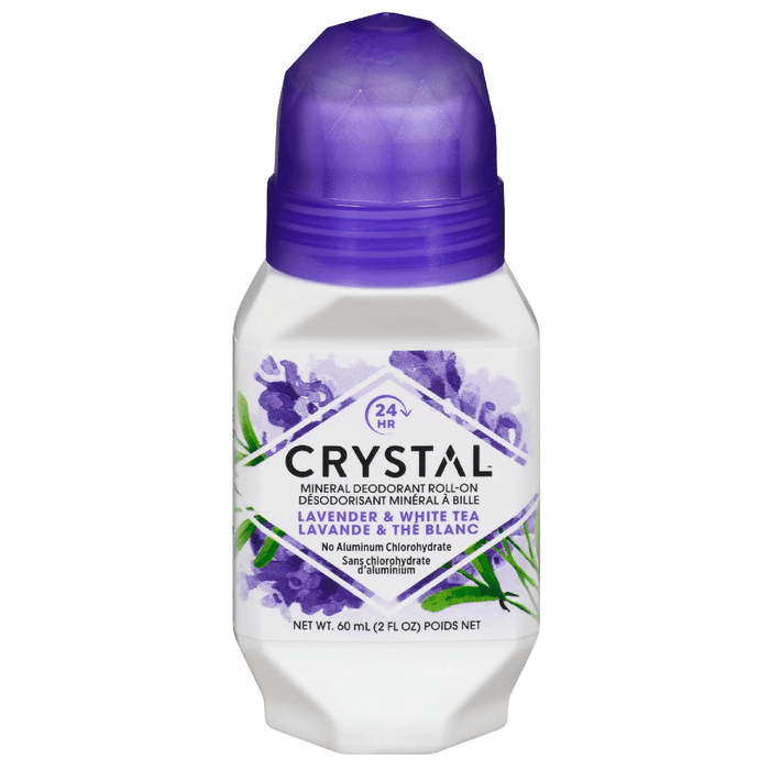 Crystal Essence Mineral Roll On Deodorant, Lavender & White Tea, 2.25 Fl. Oz by Pasteur Pharmacy