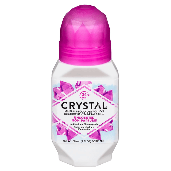 Crystal Deodorant Roll On, Mineral Enriched, Unscented 2.25 Fl Oz by Pasteur Pharmacy